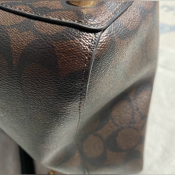 Coach Brown Cammie Chain Tote Bag New Purse - Picture 10 of 14